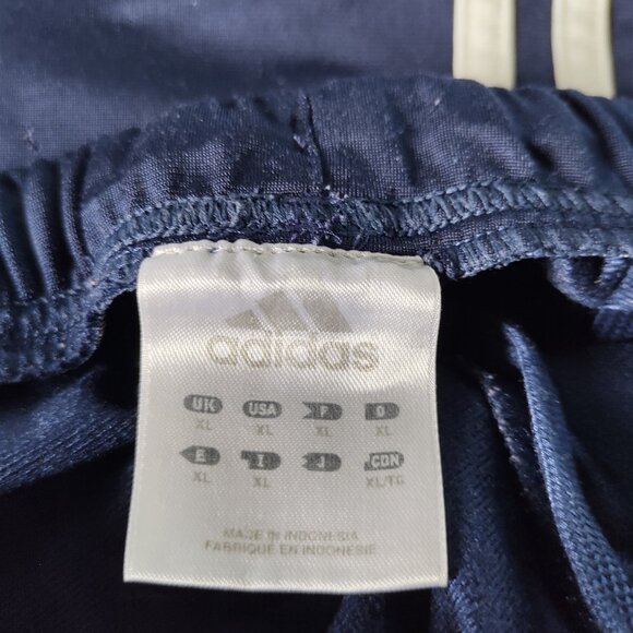 Navy Adidas 3 Stripe Loung Pants Sz XL - Picture 8 of 8